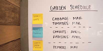 Make your own garden dry erase board.