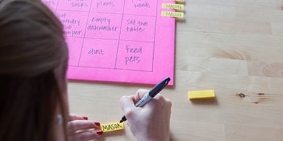 Set aside 16 Post-it® Page Markers