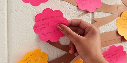 Give each student a Blossom-Shaped Post-it® Note on which to compose a springtime-themed haiku