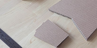 Cut out these cardboard strips